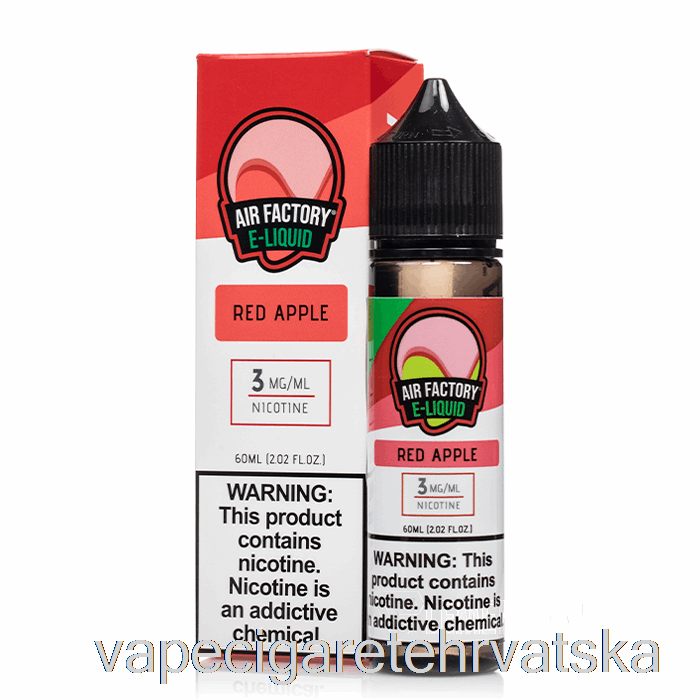 Vape Hrvatska Red Apple - Air Factory - 60ml 3mg